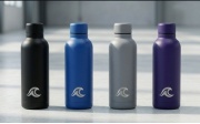 Botella de Agua de Acero Inoxidable.  Insulada "Hydro Vortex".  Hidratación radical, fría o caliente, durante todo el día.