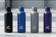 Botella de Agua de Acero Inoxidable.  Insulada "Hydro Vortex".  Hidratación radical, fría o caliente, durante todo el día.