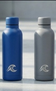 Botella de Agua de Acero Inoxidable.  Insulada "Hydro Vortex".  Hidratación radical, fría o caliente, durante todo el día.