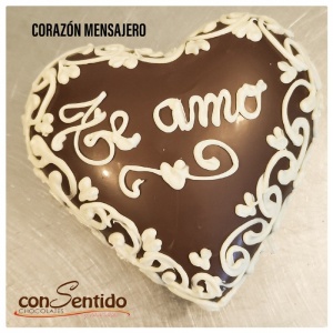 Bombonera Corazón de chocolate TAMAÑO GRANDE