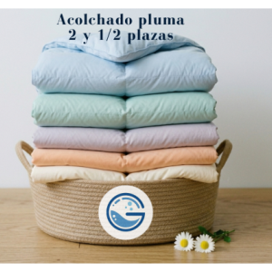 Acolchado pluma de 2 y 1/2 plazas